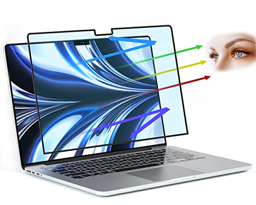 FILMEXT Macbook Air 13.6 inch Screen Protector (M2 M3 M4 M5,2022-2026), Bubble Free Anti Blue Light Screen Protector for Macbook Air 13.6" A3240 A3113 A2681-Eye Protection/Anti-Glare-Matte - size: Mac-Air-13.6 inch(2022-2026)