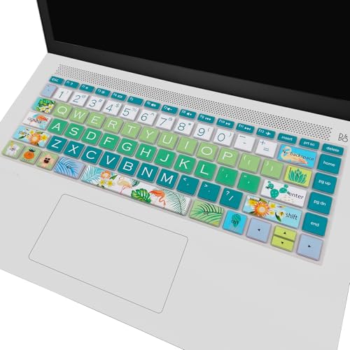 Keyboard Cover for HP 14" Laptop/HP Pavilion x360 14M-BA/CD 14M-DH 14-BF 14-cm 14-CF 14-DF 14-dk 14-DS 14-dq 14-FQ Series, 14-dq0020nr/dq0030nr, 14-fq1025nr/fq0033dx, Flamingo - color: Flamingo