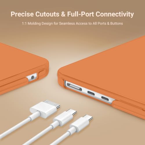 MOSISO Compatible with MacBook Air 13 inch Case M5 2026 M4 M3 M2 2025-2022 | A3449 A3240 A3113 A2681, Scratches-Resistant Protective Hard Shell for MacBook Air 13.6 inch Case, Cosmic Orange - color: Cosmic Orange