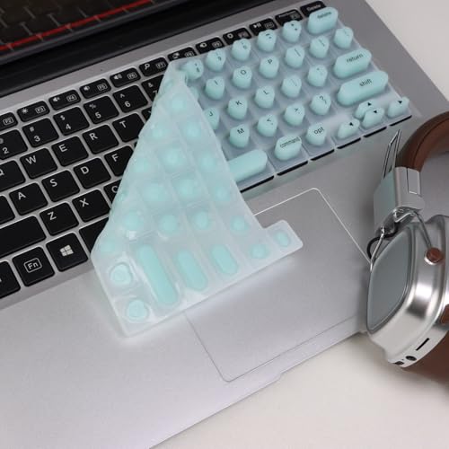Keyboard Cover for Long Nails Compatible with MacBook Pro 13 inch M2 2023, 2022, 2021 2020 M1 A2338 A2289 A2251&Compatible with MacBook Pro 16 2020 2019 A2141 Touch ID, US ANSI (Green & Heart) - color: Green
