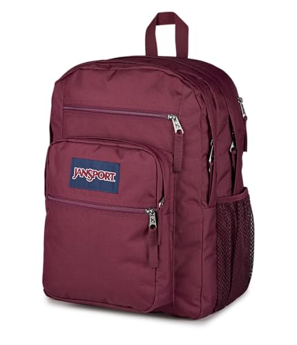 JanSport Laptop Backpack - Computer Bag with 2 Compartments, Ergonomic Shoulder Straps, 15” Laptop Sleeve, Haul Handle - Cherry Lacquer - color: Cherry Lacquer