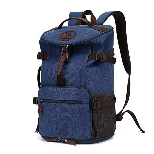 Kalesi Gym Duffle Bag Backpack 4-Way Waterproof with Shoes Compartment for travel Sport Hiking laptop - color: Vintage Blue