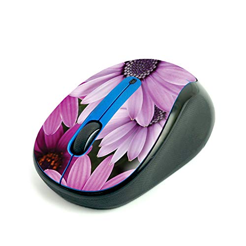 MightySkins Skin for Logitech M325 Wireless Mouse - Purple Flowers | Protective, Durable, and Unique Vinyl Decal wrap Cover | Easy to Apply, Remove, and Change Styles | Made in The USA