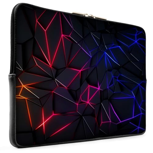 Laptop 13 inch Sleeve Case for MacBook Air 13-13.6 inch, Laptop Bag Cover for MacBook Pro 13" 14 inch, Shockproof Briefcase Travel Carrying Sleeve for 14" Chromebook HP Dell I Vibrant Neon - color: Colorful Vibrant Neon