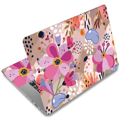 SUPERDANT Laptop Skin Sticker Decals Universal Notebook Vinyl Skin Cover | Graffiti Flowers Laptop Decals Personalized Universal Computer Wrap Vinyl Skin Stickers Cover Art Decal 12-15.6 Inch Gifts - style: Graffiti flowers