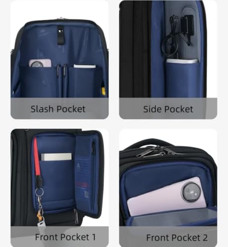 Business Travel Backpack, fit 15.6 Inch Laptop Backpack with USB Port, Waterproof Durable Backpackfor Men Women, Multi-Purpose Black
