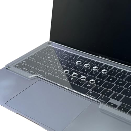 Keyboard Cover: Place Your Mechanical Keyboard on Top of Laptop - Ventilated, Durable Acrylic, Universal Fit for MacBook & All Laptops (Clear) - color: clear