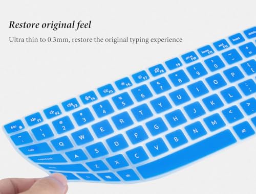 Keyboard Cover for Dell Latitude 7410 7420 7430 7440 5440 5420 5430 5431 14" Notebook, Dell Latitude 7520 15.6 inch/Dell Latitude 9420 9430 9510 9520, Dell Latitude 14" 15.6" Skin-Blue - color: Blue