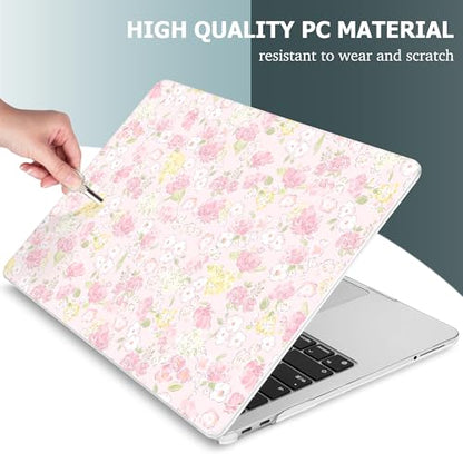 Mektron Case for 2026 MacBook Neo 13-inch A18 Pro chip A3404 Laptop Cover with 13-inch (Diagonal) Liquid Retina Display+ Keyboard Cover+ Screen Protector, Fashion Daisy - color: Fashion Daisy