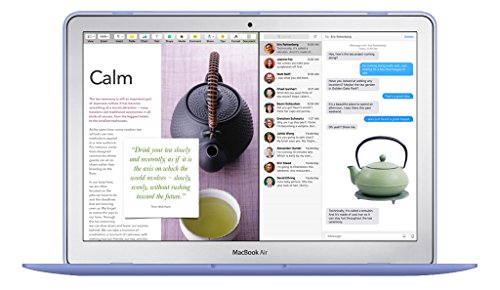 UESWILL Smooth Matte Hard Shell Case Cover Compatible with MacBook Air 11 inch (Model A1370 / A1465) + Microfibre Cleaning Cloth, Serenity Blue - color: Serenity Blue, size: MacBook Air 11"