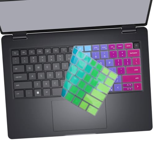 Keyboard Cover for 2026 2025 Dell Pro 14 PC14250/14255-Rainbow | Pro 14 Plus PB14250/14255,Pro 14 Max MC14250/14255 14'' (NOT FIT Dell Pro Max 14 Premium & Education/Rugged/Essential 14) - color: Rainbow