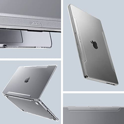 Spigen for MacBook Pro 16 inch case M5 Pro/Max (2026) M4/M3/M2/M1 Pro/Max (2024-2021) A3429 A3428 A3403 A3186 A2780 A2485, Thin Fit, Air Skin Transparent Protective Hard Shell Case, Crystal Clear | Transparent Hard Case with Scratch Resistant Protection f