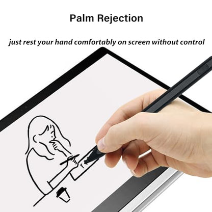 U1 Stylus Pen for Lenovo USI 2.0 Pen Compatible with Lenovo Chromebook Duet 3/5,U1 Pen for ideaPad Flex 5 Chromebook,4096 Pressure Sensitivity(Black)