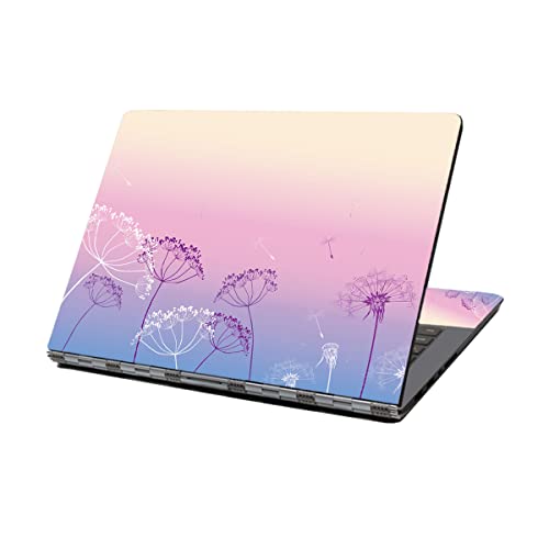 Laptop Skin Sticker Decal,12" 13" 13.3" 14" 15" 15.4" 15.6 inch Personalized Laptop Vinyl Skin Sticker Cover Art Decal Universal Protector Notebook PC Cover Case (Dandelion) - color: Dandelion
