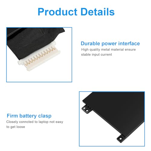 Futurebatt 1FKCC Laptop Battery Compatible with Dell Latitude 7200 7210 2-in-1 Series T04J T04J001 T04J002 T5H6P 09NTKM 9NTKM 0D9J00 D9J00 0KWWW4 KWWW4 - size: 1fkcc 8.8 4.9 1.1 in