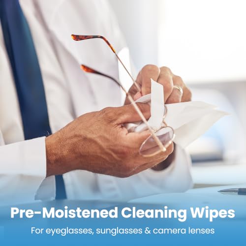 210 Count Lens Wipes for Eyeglasses, Eyeglass Cleaning Wipes Pre-moistened Individually Wrapped Scratch-Free Streak-Free Eye Glasses Cleaner Wipes for Sunglasses, Camera Lens, Screens - size: 210 Count (Pack of 1)