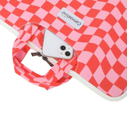 Water Resistant Laptop Shoulder Sleeve Case Bag for MacBook Pro 16 inch and 15.6 inch and 16 inch laptop (Grid) - color: Grid
