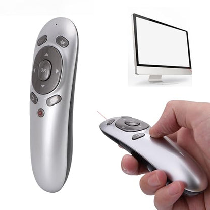 LICAEVEY Wireless Presentation Clicker with Advanced Gyroscope Technology, 2.4G USB Remote Control Presenter with 15M Range, Ergonomic Design Plug and Play for Computer Laptop