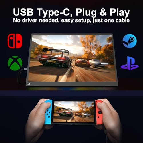 IBW 15.6" 2.8K 100Hz Portable Monitor Touchscreen, QHD 2880x1620 IPS Gaming Display, 300 Nits 100% sRGB HDR FreeSync, USB-C HDMI External Second Screen for Laptop PC Phone Switch PS5
