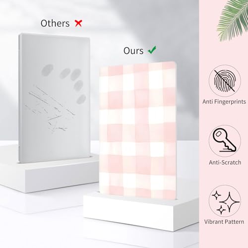 Seorsok Compatible with MacBook Pro 13 inch Case M2 2023,2022,2021-2016 A2338 M1 A2251 A2159 A1989 A1708 A1706,Cute Pink Retro Checkered Aesthetic Plastic Hard Case&Transparent Keyboard Cover,Pink - color: Pink Checkered, size: Pro13（A2338 M1 A2251 A2289