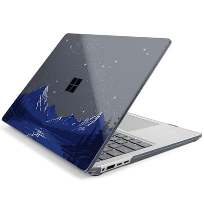 Batianda Case for Microsoft Surface Laptop 15", Starry Night Lake | Fits Surface Laptop for Business 8th Edition 2026 & Surface Laptop 7 2024, 4-in-1 Accessories Bundle, Slim Durable Hard Shell - color: Starry Night Lake