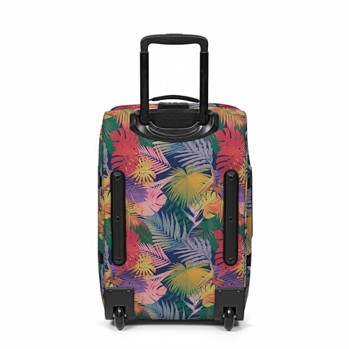 EASTPAK Tranverz S – 42L Small Soft Sided Cabin Sized Luggage, Dual Compartments, TSA Lock, Compression Straps & Smooth Inline Wheels, Brize Retro Navy - color: Brize Retro Navy, size: 42 Liter Carry On