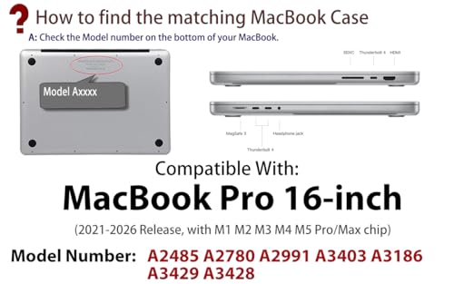 UESWILL Case for 2021-2026 MacBook Pro 16 inch M5 M4 M3 M2 M1 Pro Max chip Model A3429 A3428 A3403 A3186 A2991 A2780 A2485, Glossy See Through Hard Shell Cover + Microfiber Cloth, Jelly Pink - color: Jelly Pink, size: MacBook Pro 16" (M1 M2 M3 M4 M5)