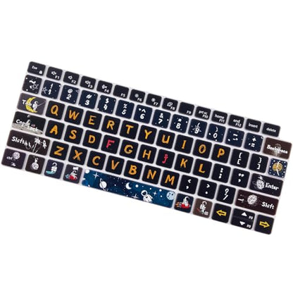 Silicone Keyboard Cover Skin for Dell Latitude 3000 3340 13.3"(2023)/ 5320 5330 5340 5350 13.3"/ 7320 7330 7340 7350,Space Man - color: Space Man