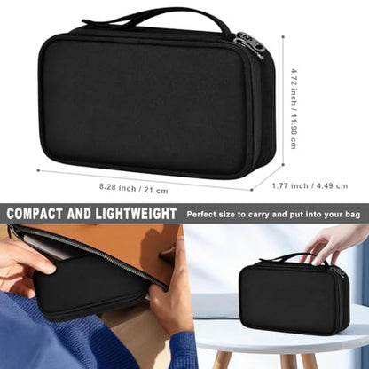 Travel Laptop Backpack with Small Case for 15-16 inch Notebooks, Slim & Expandable Computer Bag for College Business Commute for Men and Women,Black - color: Black