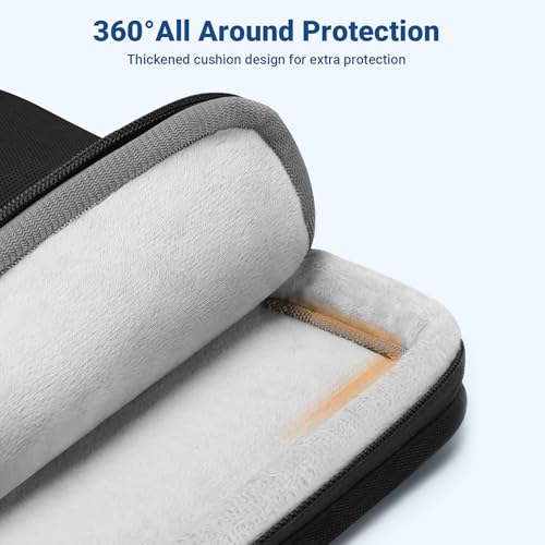MOSISO Laptop Sleeve Compatible with MacBook Pro 16 inch M5 M4 M3 M2 M1 | 360 Degree Protective Portable Water Resistant Laptop Carrying Case Computer Bag with Vertical Pocket&Small Case, Black - color: Black, size: 16 inch