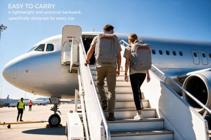 Vancropak Carry On Backpack for Airplanes, Flight Approved Travel Backpack | 3 Packing Cubes, Expandable 40L Luggage Suitcase Fits 17.3" Laptop, Shoe Compartment, Lockable Carry On Bag, mochila de viaje - color: Grey