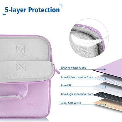 Hseok Laptop Sleeve 13.3-14 inch Case with Small Pouch, Neoprene Computer Bag Compatible with MacBook Neo/Pro 14 M5/M4/M3/M2/M1, Mac Air/Pro 13.3, XPS 14 and Most 13-14 inch Notebooks,L02P01 - color: L02p01, size: 13"-14"