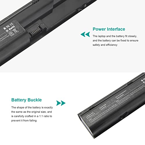 TREE.NB Laptop Battery for HP ProBook 4330s 4331s 4430s 4431s 4530s 4535s 4435s 4436s 4440s 4441s 4446s 4540s 4545s 7420, 5200mAh/6-Cells - size: 4431S