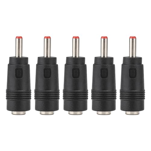 5PCS DC Power Adapter Connector 5.5x2.1mm Female to 3.5x1.35mm Male Plug Converter with Compact Design for Routers LED Strips CCTV Cameras