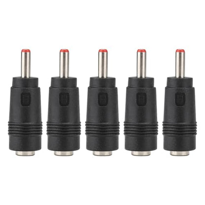 5PCS DC Power Adapter Connector 5.5x2.1mm Female to 3.5x1.35mm Male Plug Converter with Compact Design for Routers LED Strips CCTV Cameras
