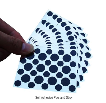 10 Sheets Original Webcam Dots Covers Stickers | 1 Sheet Including 20 Stickers at 0.25 inches Diameter, 15 Stickers at 0.37 inches Diameter