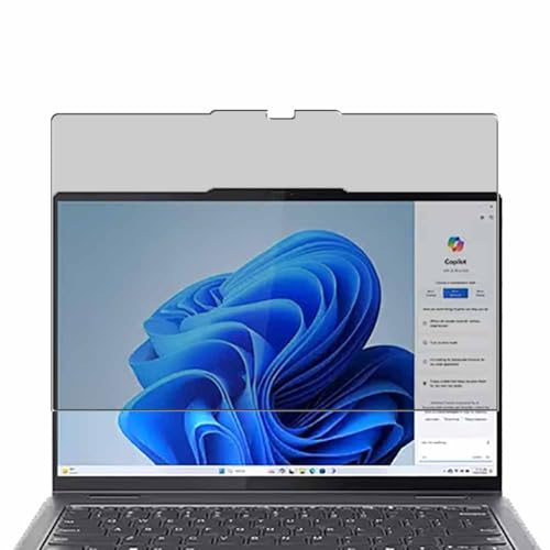 Puccy Privacy Screen Protector, compatible with Lenovo Yoga 7 2-in-1 Gen 9 14" Laptop Anti Spy Film TPU Guard （ Not Tempered Glass Protectors ）