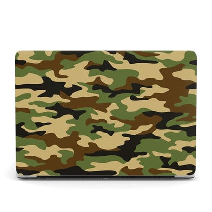 Hard Case Compatible with Old Version MacBook Pro 13 inch Case 2012 2011 2010 2009 2008 Release A1278 with CD-ROM, Laptop Plastic Hard Case Shell & Keyboard Cover, Green Camouflage - color: Green Camouflage, size: A1278(Pro 13" w/CD-ROM 2008-2012)