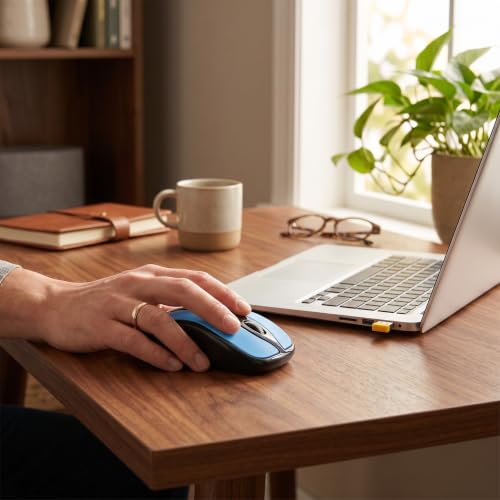Wireless Optical Air Mouse 2.4G Gyroscope Fly Mouse with USB Nano Receiver, 1600 DPI Dual Mode Presentation Remote for PC Laptop Smart TV Projector