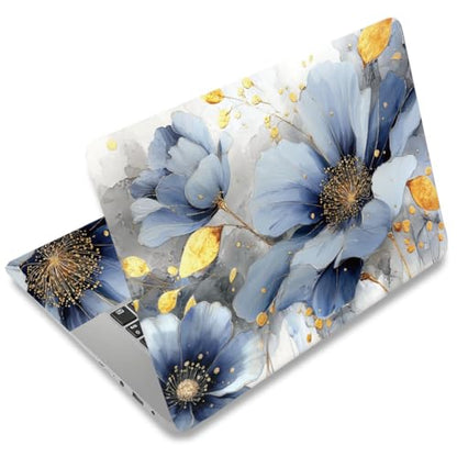 SUPERDANT Laptop Skin Sticker Flower Laptop Decals Personalized Universal Notebook Computer Wrap Vinyl Skin Stickers Cover Art Decal Removable 12-15.6 Inch Waterproof Scratch-Resistant Gifts - style: Flower