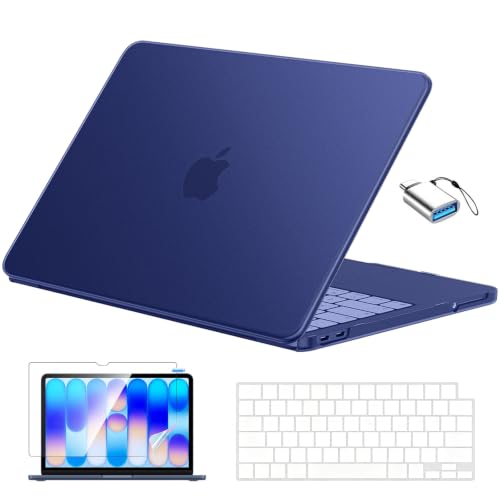 EooCoo for MacBook Neo Case 13 inch, Scratch Resistant, Original Indigo | 4 in 1 Kit, Durable, Easy Snap-On, Stays New, Model A3404 (A18 Pro Chip) - color: Original Indigo