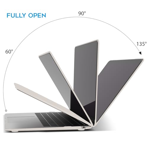 IBENZER Compatible with New MacBook Air 13 inch case 2022 2021 2020 M1 A2337 A2179 A1932, Hard Shell Case&Keyboard Cover&Screen Film for Mac Air 13 with Touch ID (2018-2022), Rocky Gray,AT13RKGY+2 - color: Rocky Gray