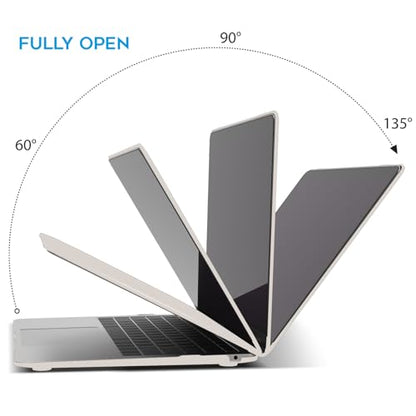 IBENZER Compatible with New MacBook Air 13 inch case 2022 2021 2020 M1 A2337 A2179 A1932, Hard Shell Case&Keyboard Cover&Screen Film for Mac Air 13 with Touch ID (2018-2022), Rocky Gray,AT13RKGY+2 - color: Rocky Gray