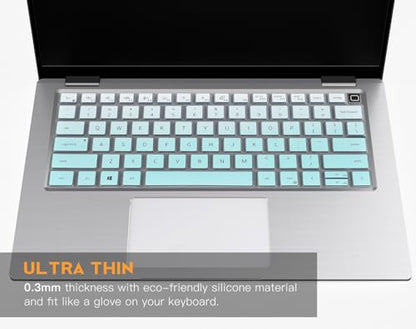 CaseBuy Keyboard Cover for Dell Latitude 7420 7430 7440 7450 14, Latitude 3450 3440 5450 5440 5430 5431 5420 9420 9430, Latitude 9510 9520 7520 15.6 & 7650 7640 16" Laptop Skin-Ombre Mint - color: Ombre Mint