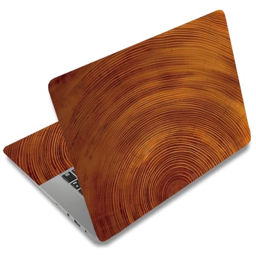 SUPERDANT Laptop Skin Sticker Tree Ring Growth Laptop Decals Personalized Universal Notebook Computer Wrap Vinyl Skin Stickers Cover Art Decal Removable 12-15.6 Inch Waterproof Gifts - style: Growth Ring Pattern