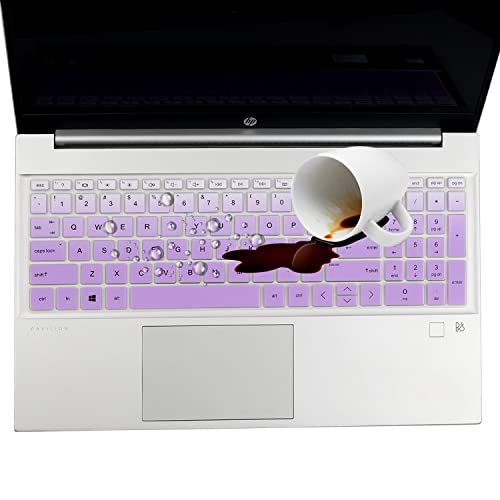 Keyboard Cover for 15.6 HP Pavilion 15t-eg 15-eg/eh/er 15t-eg300 15t-eg200/100/000 15-eg3053cl 15-eg2153cl 15-eg0050wm 15-eg0070wm 15-eg3055cl 15-eg0025nr eg3097nr eg2073cl eg2025nr eg1053cl eg2373cl - color: GradualPurple