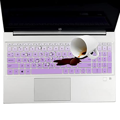 Keyboard Cover for 15.6 HP Pavilion 15t-eg 15-eg/eh/er 15t-eg300 15t-eg200/100/000 15-eg3053cl 15-eg2153cl 15-eg0050wm 15-eg0070wm 15-eg3055cl 15-eg0025nr eg3097nr eg2073cl eg2025nr eg1053cl eg2373cl - color: GradualPurple