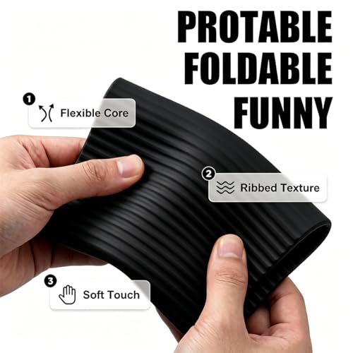 Portable Foldable Silicone Phone Laptop Pad Stand Black | Eazy to Use,Suitable for office home travel,phone laptop pad holder whitch anti-slip - color: Black
