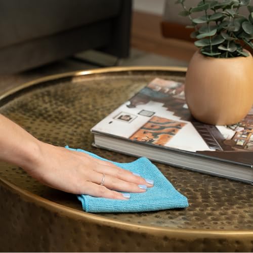 S&T INC. Microfiber Cleaning Cloth, 12 Pack, 11.5" x 11.5" | Bulk Cleaning Cloth for Home and Car, Reusable and Multi-Purpose Cleaning Rags, Machine Washable - size: 12 Pack