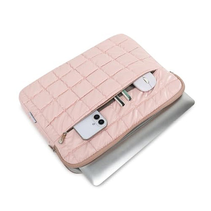 Canvas Life 360 Protective Plush Laptop Sleeve 14-14.4-inch Laptop Sleeve Bag Compatible with HP, Lenovo, Dell, ASUS, MacBook Pro 14-inch - Quilted Design (Pink, 14 inch / 14.0 inch) - color: Pink